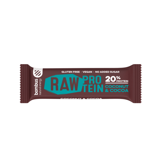 Μπάρα Πρωτεϊνης Raw με Καρύδα & Κακάο 50g Bombus