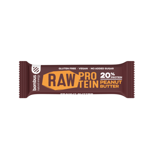 Μπάρα Πρωτεϊνης Raw με Φυστικοβούτυρο 50g Bombus