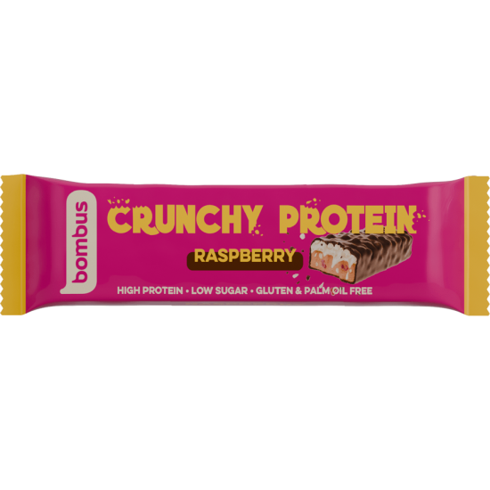 Μπάρα Πρωτεΐνης Crunchy με Σμέουρο 50g Bombus